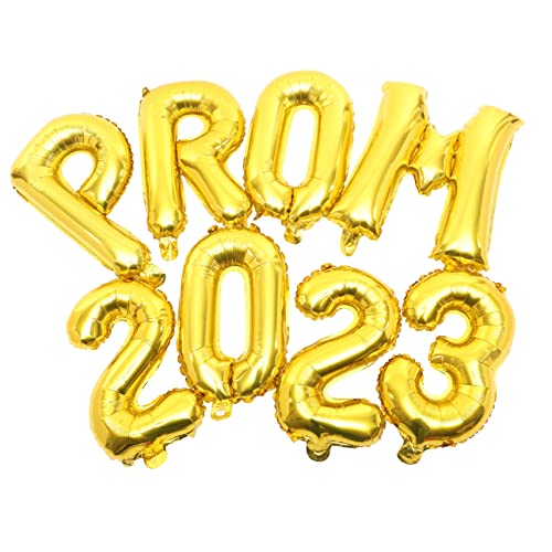 PERSELOSO 1 Satz Partyballons Gänseblümchen Ballons Alles Zum Geburtstag Dekorationen Abschlussballons Herzlichen Glückwunsch, Graduiertenballons Ballonbogen-kit Aluminiumfolie Golden von PERSELOSO