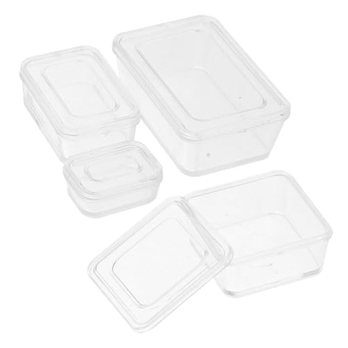 PERSELOSO 1 Satz Puppenhaus-Lunchbox Miniaturen Miniatur-Sushi-bento-behälter Korb Bausatz Container Küchenzubehör Für Puppenstuben Mini- -küchendekoration Lunch-Box Plastik von PERSELOSO