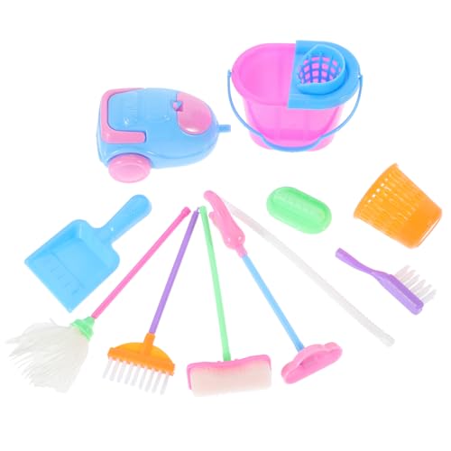 PERSELOSO 1 Satz Puppenzubehör Mini-Sachen Kinderversorgung reinigen Babyspielzeugreiniger Kinderspielzeug -Reinigungsspielzeug Kinderzubehör Hausreinigungsspielzeug Plastik von PERSELOSO