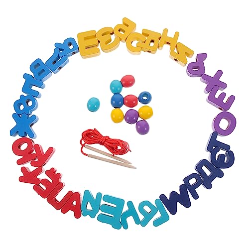 PERSELOSO 1 Satz Russisches Alphabet Lernspielzeug aus Holz mit Buchstabenblöcken für Vorschulkinder Kreatives Lernspielzeug Farben und Formen für Frühkindliche Bildung von PERSELOSO