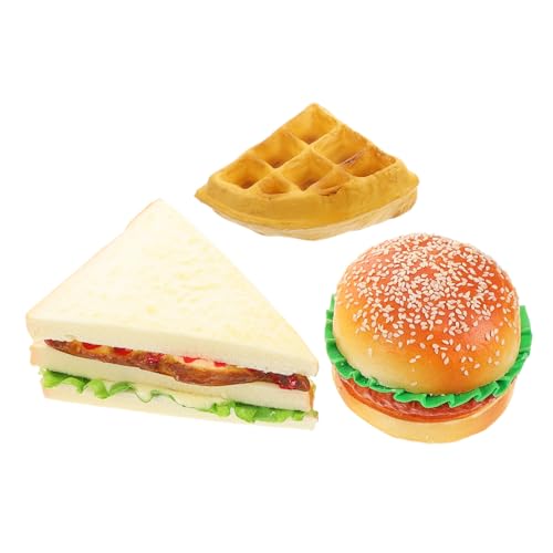 PERSELOSO 1 Satz Simuliertes Brot Hamburger Lernen Gefälschtes Essen Simulation Hamburger Gefälschtes Realistisches Essen Künstliches Sandwich Probieren Realistisches Sandwich PVC PERSELOSO 1 Satz Simuliertes Brot Hamburger Lernen Gefälschtes Essen Simulation Hamburger Gefälschtes Realistisches Essen Künstliches Sandwich Probieren Realistisches Sandwich PVC von PERSELOSO
