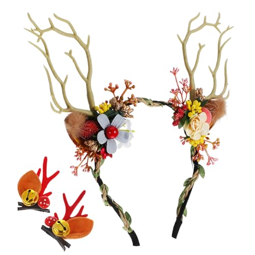 PERSELOSO 1 Satz Süße Antler Kopfbedeckung für Weihnachten Halloween Cosplay und Fotografie Requisiten Vielseitige Haaraccessoires für Festlichkeiten von PERSELOSO