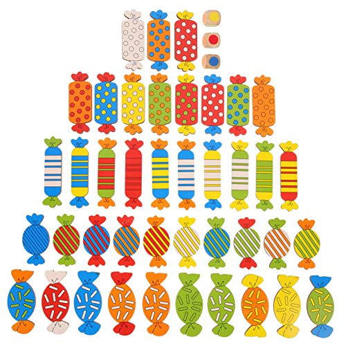 PERSELOSO Interaktives Pädagogisches Matching-Spiel Für Kinder in Form Von Süßigkeiten Brettspiele Logik-denktraining Spielzeug-Set von PERSELOSO