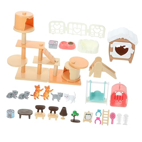 PERSELOSO 1 Satz spielhaus für katzenspielzeig cat Toy outdoorspielzeug Kid Toys Spielset mit Katzenfiguren pädagogisches Katzenfiguren Plastik PERSELOSO 1 Satz spielhaus für katzenspielzeig cat Toy outdoorspielzeug Kid Toys Spielset mit Katzenfiguren pädagogisches Katzenfiguren Plastik von PERSELOSO