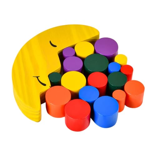 PERSELOSO 1 Set Blöcke Für Bausteine ​​Früherziehung Kindergeschenk Eltern Kind Balance Block Block Balance Spiel Mond Stapelspielzeug von PERSELOSO