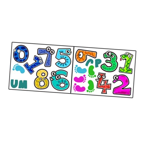 PERSELOSO 1 Set Bodenaufkleber, Abnehmbare Bodennummern-Spiel, Gitter-Sticke, Spielaufkleber PERSELOSO 1 Set Bodenaufkleber, Abnehmbare Bodennummern-Spiel, Gitter-Sticke, Spielaufkleber von PERSELOSO