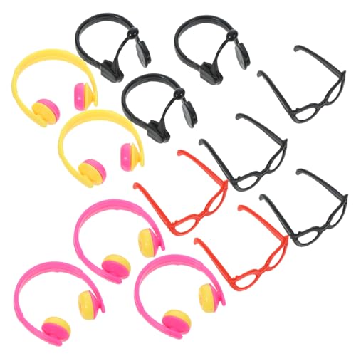 PERSELOSO 1 Set DIY Brillen Requisiten Kunststoff Kopfhörer Blickfang Gläser Dekore Kopfhörer PERSELOSO 1 Set DIY Brillen Requisiten Kunststoff Kopfhörer Blickfang Gläser Dekore Kopfhörer von PERSELOSO