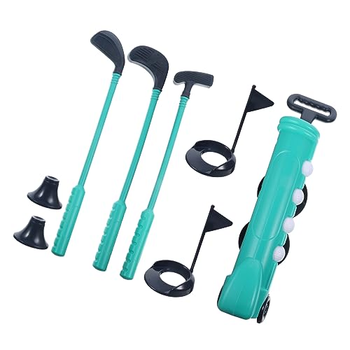 PERSELOSO 1 Set Golf Outdoor Golfwagen Kleinkind Golfschläger Golfbälle Frühes Lernspielzeug Golfschläger Golfspielzeug Für Kleinkindspielzeug Für Jungen Golfruten Blau von PERSELOSO