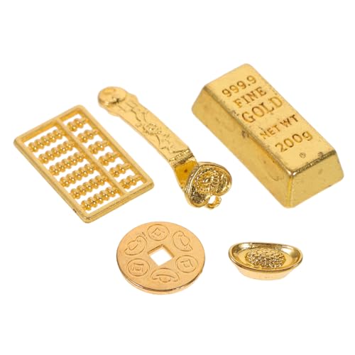 PERSELOSO 1 Set Miniatur Zubehör Kleines Wohnaccessoires Ornament Winzige Häuser Schreibtisch Zubehör Abakus Kleines Dekorationen Mini Barren von PERSELOSO