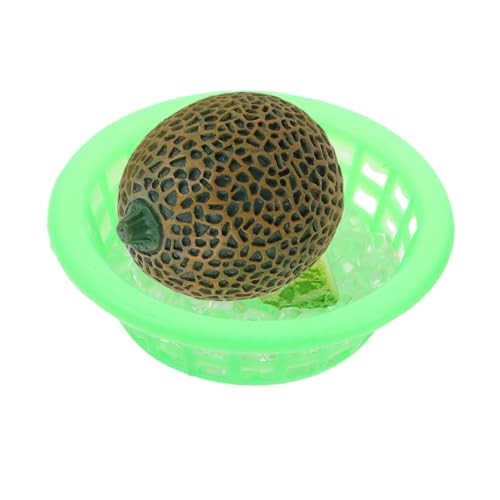 PERSELOSO 1 Set Miniaturfrüchte Dollhouse Food Iced Cantaloupe Melonmodelle Miniatur Gefälschte Küchen Requisiten Für Mini House Fairy Garden Decor Accessoires von PERSELOSO