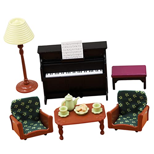 PERSELOSO 1 Set Sofa Klavier Teeservice Miniatur Musikinstrument Mikrolandschaft Möbel Kindersofa Stehlampe Möbelzubehör Couches Spielzeughaus Puppenhausmöbel Mini Kunststoff PERSELOSO 1 Set Sofa Klavier Teeservice Miniatur Musikinstrument Mikrolandschaft Möbel Kindersofa Stehlampe Möbelzubehör Couches Spielzeughaus Puppenhausmöbel Mini Kunststoff von PERSELOSO