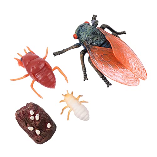 PERSELOSO 1 Set Wachstumszyklus Lebenszyklus Simulierte Tiere Kinderspielzeug Tiermodelle Gartendekore Lehrmittel Foto Requisiten Hofdekore Kunststoff von PERSELOSO