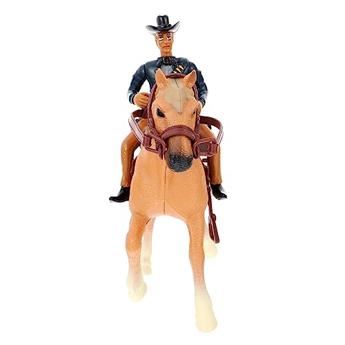 PERSELOSO 1 Set Western Cowboy Modell Rustikales Modelle Dekoration Landdekor Lebendiges Modell Lebendiges Pferdedekor Dekoratives Modell Lebendiges Dekoratives von PERSELOSO
