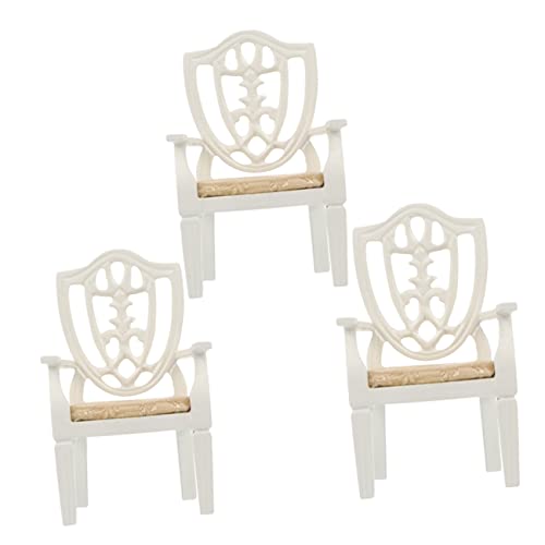 PERSELOSO 1:12 Miniatur-esstischstuhl Für Jungen Und Mädchen Holzmöbel-Simulation Mini-Stuhl Für Puppenhaus-Spielzeug Zartes Mini-Design Für Die Inneneinrichtung von PERSELOSO