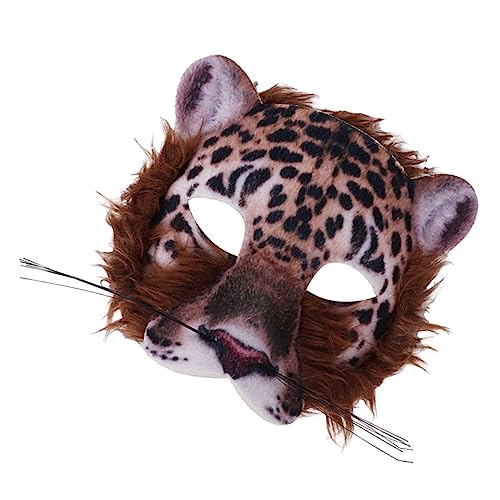 PERSELOSO 1 Stück Tier Maske für Kostümpartys Halbmaske mit Tiermotiv für Halloween Karneval und Maskeraden Kreative und Detailreiche Gestaltung Perfektes Accessoire für Ihre Kostüme von PERSELOSO