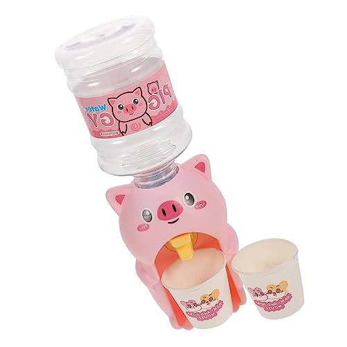 PERSELOSO 1 Stück mit Wasserspender klein Hallo Karikatur Trinkbrunnen Mini Wasserdispenser Spielzeugspender Mini-Wasserbrunnen- Plastik Rosa von PERSELOSO