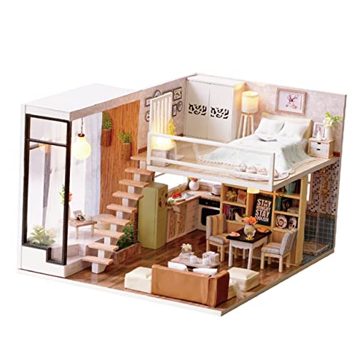 PERSELOSO 1 Stück zum manuellen Zusammenbauen Ingwer Puppenhaus Bausätze Miniatur Kleinkinder bastelset basteln für Mini- zum Selbermachen Kabinenmodell von PERSELOSO