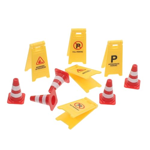 PERSELOSO 10 Stück Bauwarnschildmodell knallt Jungs Planke Straßenband Straßenschilder verkehrsschilder Baustellen-Spielset kinderspielzeug Mini-Verkehrskegel Konstruktionsspielzeug Abs PERSELOSO 10 Stück Bauwarnschildmodell knallt Jungs Planke Straßenband Straßenschilder verkehrsschilder Baustellen-Spielset kinderspielzeug Mini-Verkehrskegel Konstruktionsspielzeug Abs von PERSELOSO