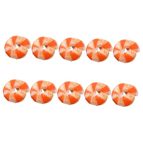 PERSELOSO 10 Stück Garnelenmodell für Shrimp Modell für Puppenhaus für Miniaturwelten Kreative winziges Lebensmittelmodell Puppenhaus-Meeresfrüchte von PERSELOSO