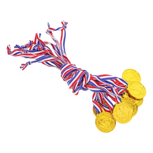 PERSELOSO 10 Stück Goldmedaillen für Plastik Auszeichnungen für Sportveranstaltungen Partys und Belohnung für Wettbewerbe Basketball und Spiele PERSELOSO 10 Stück Goldmedaillen für Plastik Auszeichnungen für Sportveranstaltungen Partys und Belohnung für Wettbewerbe Basketball und Spiele von PERSELOSO