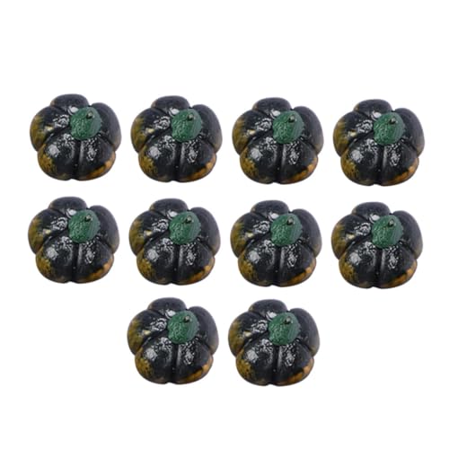 PERSELOSO 10 Stück Grünes Kürbis Modell Pumpkin Decor kürbisdeko hochzeitsdekoration Garden Decoration House Decoration Miniaturen Kürbis- klein Kürbis basteln Mini-Hausschmuck Harz von PERSELOSO