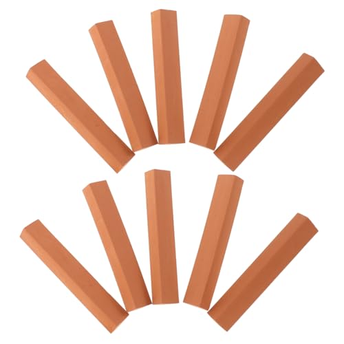 PERSELOSO 10 Stück Holzblock bausteine für Kinderbauklötze Bausteine für Miniaturhäuser Basteln mit Modellen Modellbau Spielzeugblöcke Blockmodelle Mini-Bausteine Ton von PERSELOSO