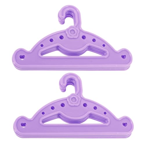 PERSELOSO 10 Stück Mini-Puppenaufhänger Kleiderbügel für Puppen Puppenkleidung Rack puppenhauszubehör puppenkleiderbügel Miniaturbügel minimales Aufhängermodell Plastik Violett PERSELOSO 10 Stück Mini-Puppenaufhänger Kleiderbügel für Puppen Puppenkleidung Rack puppenhauszubehör puppenkleiderbügel Miniaturbügel minimales Aufhängermodell Plastik Violett von PERSELOSO