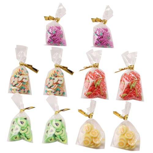 PERSELOSO 10 Stück Miniatur-Süßigkeiten- für kinderspielzeug Spielzeughaus Dekoration puppenhauszubehör Children Toys Mini-DIY- Szene DIY Requisit Gummi von PERSELOSO