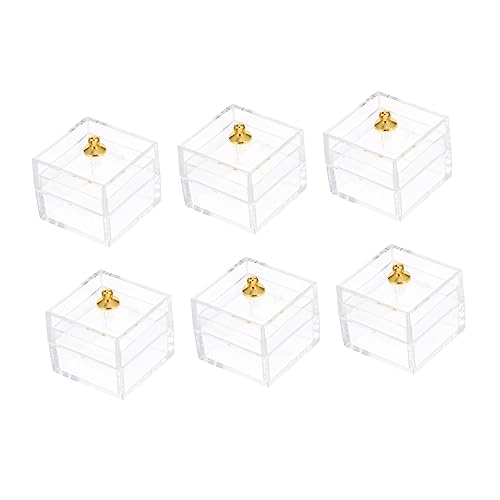 PERSELOSO Puppenhaus-vitrine Mini-behälter Für Puppen Spielzeug-aufbewahrungsbox Maßstab 112 Miniatur-süßigkeitenbox PERSELOSO Puppenhaus-vitrine Mini-behälter Für Puppen Spielzeug-aufbewahrungsbox Maßstab 112 Miniatur-süßigkeitenbox von PERSELOSO