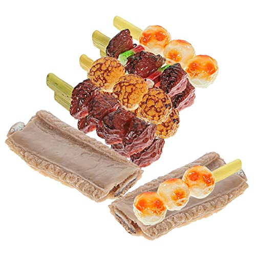 PERSELOSO 10 Stück Simulierte Grillspieße Grill Vorgeben Nachahmung Von Lebensmitteln Stellen Sie Sich Eine Küchendekoration Vor Realistische Foto-Requisite Gefälschtes Essen PVC PERSELOSO 10 Stück Simulierte Grillspieße Grill Vorgeben Nachahmung Von Lebensmitteln Stellen Sie Sich Eine Küchendekoration Vor Realistische Foto-Requisite Gefälschtes Essen PVC von PERSELOSO