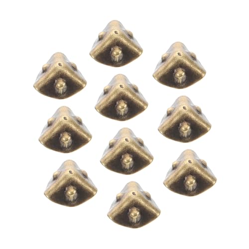 PERSELOSO 10 Stück Teiliges Miniatur Koffer Eckenschutz für Puppenhaus DIY Zubehör Metall Eckenschutz für Mini Koffer Bastelbedarf für Puppen und Kleine Aufbewahrungsboxen PERSELOSO 10 Stück Teiliges Miniatur Koffer Eckenschutz für Puppenhaus DIY Zubehör Metall Eckenschutz für Mini Koffer Bastelbedarf für Puppen und Kleine Aufbewahrungsboxen von PERSELOSO
