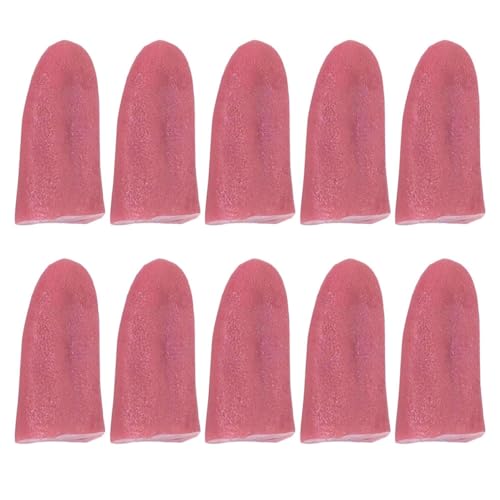 PERSELOSO 10 Stück Teiliges Set Realistische Fake Zungen für Halloween Streiche Elastische Cosplay Requisiten Dekoration für Partys und Scherze aus Sicherem TPR Material PERSELOSO 10 Stück Teiliges Set Realistische Fake Zungen für Halloween Streiche Elastische Cosplay Requisiten Dekoration für Partys und Scherze aus Sicherem TPR Material von PERSELOSO
