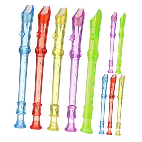 PERSELOSO Durchscheinende 6-Loch Blockflöte für Kinder 10 Stück Anfänger Sopranblockflöte aus Kunststoff Musikflöte für Schule Kleiner Orchester Instrument für Junge Musiker PERSELOSO Durchscheinende 6-Loch Blockflöte für Kinder 10 Stück Anfänger Sopranblockflöte aus Kunststoff Musikflöte für Schule Kleiner Orchester Instrument für Junge Musiker von PERSELOSO