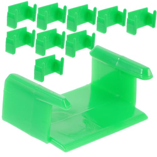 PERSELOSO 10 Stück Track Fixer Train Toy Zug Gleisverbindung Zugstreckenverbindung Gleis Gleisanschluss Schienen Blau Zugschnalle Schnallenmodell Plastik Green von PERSELOSO