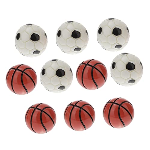 PERSELOSO Hausmodell Miniatur-fußball- Und Basketball-Set 10-teilig Feenhaus-sportzubehör Kompaktes Für Szenen Im Freien PERSELOSO Hausmodell Miniatur-fußball- Und Basketball-Set 10-teilig Feenhaus-sportzubehör Kompaktes Für Szenen Im Freien von PERSELOSO