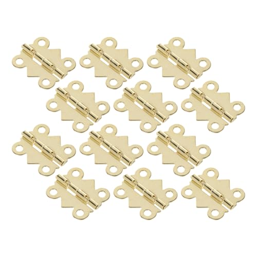 PERSELOSO 100 Stück Scharniere für Puppenhaus Kleine Scharniere für Diy Möbel und Türen für Puppenhaus Dekoration und Handwerk Leicht und Langlebig von PERSELOSO