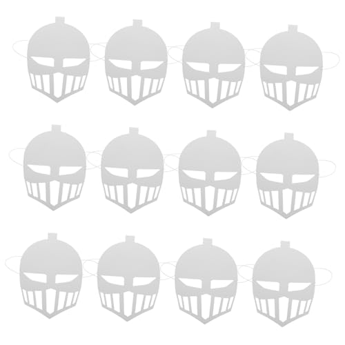 PERSELOSO 12 Stück Diy Graffiti Masken Bemalbare Papiermasken für Kreative Bastelmasken für Partys Karneval Halloween und Cosplay Fördert Kreativität und Fantasie von PERSELOSO
