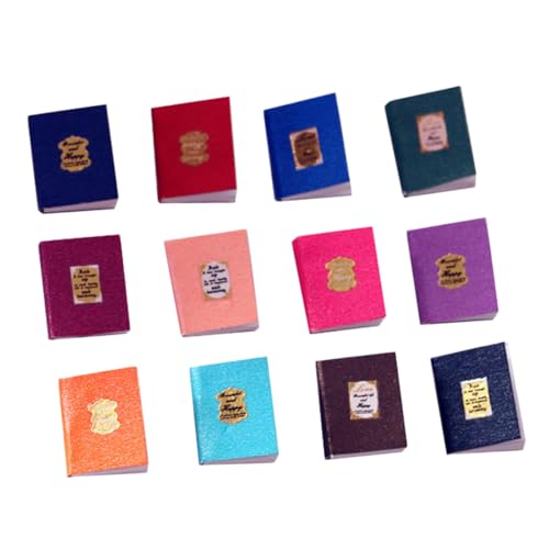 PERSELOSO 12 Stück Klassisches farbiges Buch für kinderspielzeug stylingbã¼rsten badeset Puppenstubenmöbel Puppenhaus-Mini-Dekoration Mini-Bücher Mini-Möbelverzierung Papier PERSELOSO 12 Stück Klassisches farbiges Buch für kinderspielzeug stylingbã¼rsten badeset Puppenstubenmöbel Puppenhaus-Mini-Dekoration Mini-Bücher Mini-Möbelverzierung Papier von PERSELOSO