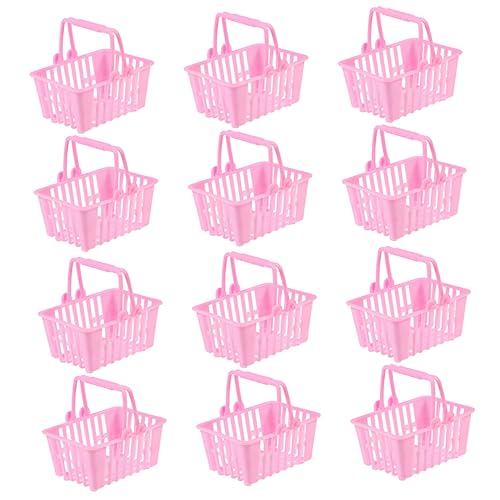 PERSELOSO 12 Stück Mini Einkaufskorb für Teiliges Handliches für Einkaufs Szenarien mit Glatten Kanten Langlebigem Aufbewahren von Süßigkeiten PERSELOSO 12 Stück Mini Einkaufskorb für Teiliges Handliches für Einkaufs Szenarien mit Glatten Kanten Langlebigem Aufbewahren von Süßigkeiten von PERSELOSO