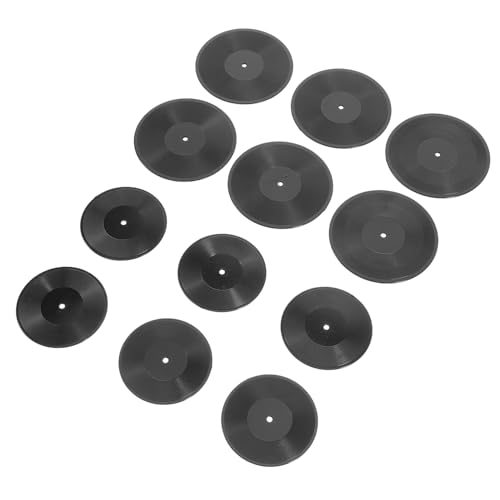 PERSELOSO 12 Stück Mini-Schallplatte Ding Mini- Puppenhausfenster Menschen Spielzeit klein sammlerstücke Miniaturhaus Vintage Puppenhausmöbel Mini-Vinyl-Schallplatten Plastik Black PERSELOSO 12 Stück Mini-Schallplatte Ding Mini- Puppenhausfenster Menschen Spielzeit klein sammlerstücke Miniaturhaus Vintage Puppenhausmöbel Mini-Vinyl-Schallplatten Plastik Black von PERSELOSO