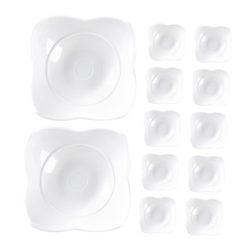 PERSELOSO 12 Stück Mini Smoothie Kuchenform Mini Essenstabletts Servierutensilien Kleine Tellerdekorationen Küchenszenentablett Requisite Kleines Tablettmodell Mini Geschirr Mini von PERSELOSO