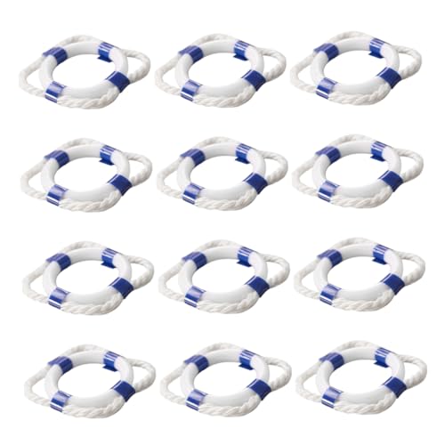PERSELOSO 12 Stück Miniaturisierte für Puppenhaus Dekoration Mediterrane DIY Deko für Kreative Strand Themen für Zuhause Büro und Cafés von PERSELOSO