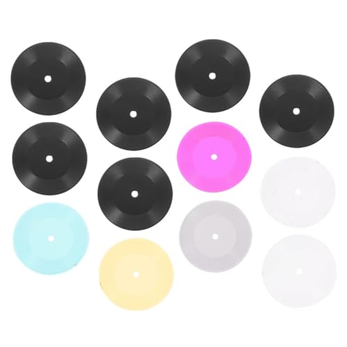 PERSELOSO Vintage Mini-schallplatten Für Miniaturhaus 12 Stück Miniatur-Vinyl-schallplatten Für Puppenhaus- & Basteln von PERSELOSO