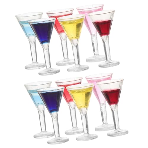 PERSELOSO 12stücke Miniatur Cocktails Glas Puppenhaus Zubehör Für Kreative Deko-Ideen Realistische Details Langlebiges Material Für Rollenspiele Und Fotografie PERSELOSO 12stücke Miniatur Cocktails Glas Puppenhaus Zubehör Für Kreative Deko-Ideen Realistische Details Langlebiges Material Für Rollenspiele Und Fotografie von PERSELOSO