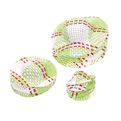 PERSELOSO 12 Stück gestreiftes Hutzubehör Puppenkleidung Hut Mini-Sonnenhut Mini-Puppenmütze doll Accessories spielgeschirr Mini-Hut Zubehör für Puppenmützen Papier Green PERSELOSO 12 Stück gestreiftes Hutzubehör Puppenkleidung Hut Mini-Sonnenhut Mini-Puppenmütze doll Accessories spielgeschirr Mini-Hut Zubehör für Puppenmützen Papier Green von PERSELOSO