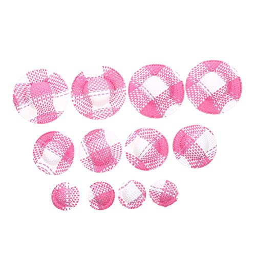 PERSELOSO 12 Stück gestreiftes Hutzubehör puppenkleidung doll Accessories Langlebiger Hut klein Miniaturen unser Minihüte zum Ankleiden von Puppen Mini-Puppenmütze Papier Rosy von PERSELOSO