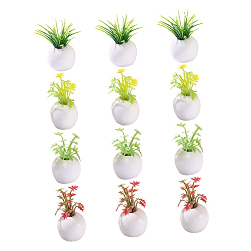 PERSELOSO Künstliches Blumentopf-Set Miniatur-Bonsai-vasen-Ornamente Für Die Heimdekoration Miniatur-landschaftsdekor PERSELOSO Künstliches Blumentopf-Set Miniatur-Bonsai-vasen-Ornamente Für Die Heimdekoration Miniatur-landschaftsdekor von PERSELOSO