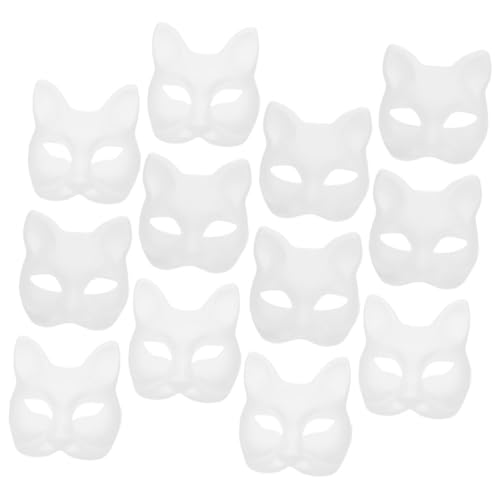 PERSELOSO 12Stücke DIY Leere Papiermasken Bemalbare Cosplay Masken für Maskerade und Halloween Kreative Bastelmasken für Erwachsene Fördert Kreativität und Praktische Fähigkeiten PERSELOSO 12Stücke DIY Leere Papiermasken Bemalbare Cosplay Masken für Maskerade und Halloween Kreative Bastelmasken für Erwachsene Fördert Kreativität und Praktische Fähigkeiten von PERSELOSO