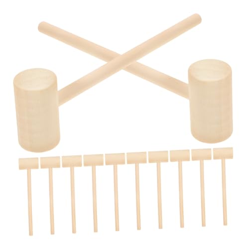 PERSELOSO 12Stücke Holzspielzeug Mini Holzhammer für Hammerspielzeug Lernspielzeug für Motorik und Hand Augen Koordination Stil PERSELOSO 12Stücke Holzspielzeug Mini Holzhammer für Hammerspielzeug Lernspielzeug für Motorik und Hand Augen Koordination Stil von PERSELOSO
