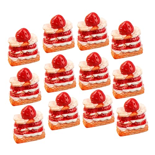 PERSELOSO 12 Stück Miniatur Dessert für Puppenhaus Simulierter Kleiner Kuchen Spielzeug für Kinder für Rollenspiele und Küchendekoration PERSELOSO 12 Stück Miniatur Dessert für Puppenhaus Simulierter Kleiner Kuchen Spielzeug für Kinder für Rollenspiele und Küchendekoration von PERSELOSO